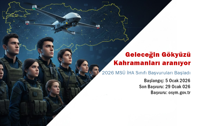 Geleceğin Gökyüzü Kahramanları Aranıyor: 2026 MSÜ İHA Sınıfı Başvuruları Başladı!