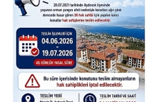 Aydıncık’ta Beklenen Gün Geldi: Afet Konutları Teslim Ediliyor