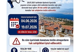 Aydıncık’ta Beklenen Gün Geldi: Afet Konutları Teslim Ediliyor