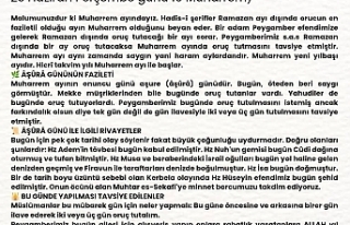 Muharrem Ayı ve Aşure Günü: Faziletler, Tarihi...