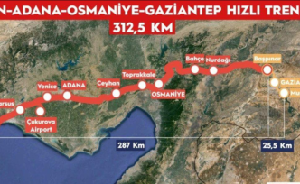 Mersin-Gaziantep Arası 2 Saat 15 Dakikaya Düşüyor! Dev Hızlı Tren Projesi Başladı