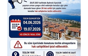 Aydıncık’ta Beklenen Gün Geldi: Afet Konutları Teslim Ediliyor