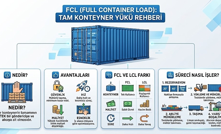 FCL (Full Container Load).Uluslararası Taşımacılıkta Tam Konteyner Yükü Rehberi