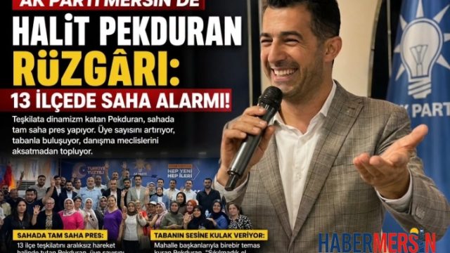 AK Parti Mersin Teşkilatında Halit Pekduran Rüzgarı: 13 İlçede Tam Saha Mesaisi