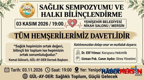 Mersin’de GÜL-AY-DER’den Toplum Sağlığı İçin Anlamlı Buluşma